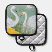 スワンズバイヴェルヌイユ 鍋敷き (正面/裏面)