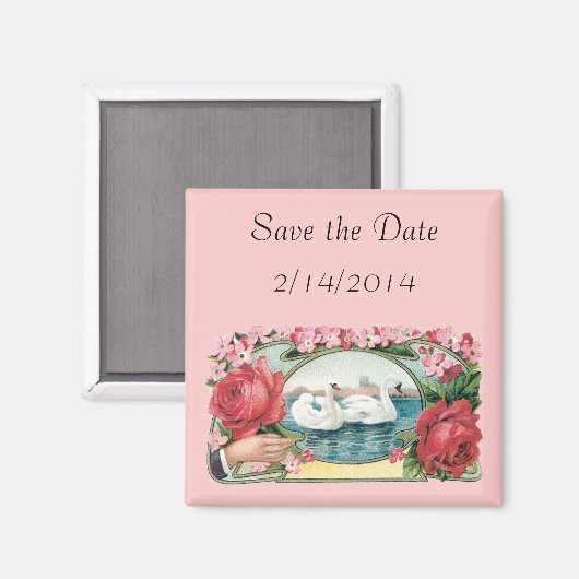 スワンズバラ磁石の日付を保存 マグネット (正面/裏面)