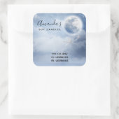 スワンズビジネスと魔法飛んでいるの青空 スクエアシール (バッグ)