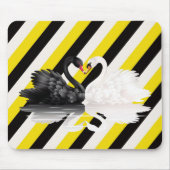 スワンズブラックイエローストライプマウスのパッド！マウスパッド マウスパッド (正面)