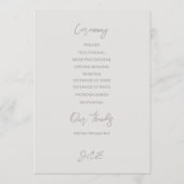 スワンズ結婚フラットプログラム プログラム (裏面)