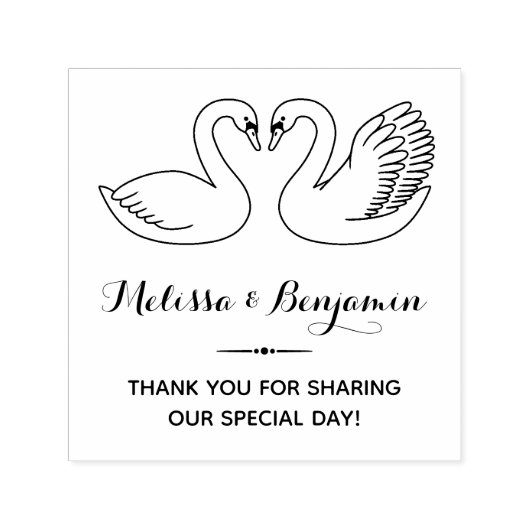 スワンズ結婚周年記念 セルフインキングスタンプ (デザイン)