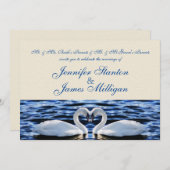 スワンズ結婚式招待状 招待状 (正面/裏面)