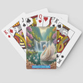 スワンセレニティウォーターフォールドモノグラムキッズマッチゲーム トランプ (裏面)