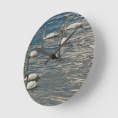 スワンソング ラウンド壁時計 (傾斜)