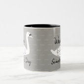 スワンダフル・デイ・スワン&ウェーブ ツートーンマグカップ (中央)