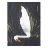 スワンテーブルクロスをミュート テーブルクロス (正面)