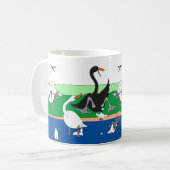 スワンナトーク？ コーヒーマグカップ (正面左)