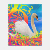 スワンネスト フリースブランケット (正面)