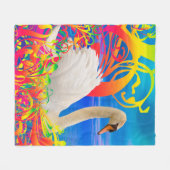 スワンネスト フリースブランケット (正面(横))