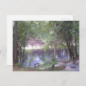 スワンネ川の下の白い春Fl. ポストカード (正面/裏面)