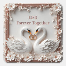 🕊️ スワンハートフラワーフレーム 結婚式コレクション 🕊️
