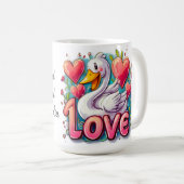 🦢 スワンハート 愛はひとつの魂 マグカップ 💖 (正面右)