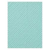 スワンバースデーパーティーティール（緑がかった色） テーブルクロス (正面)