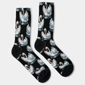 スワンバーズパターンデザイン ソックス (右)