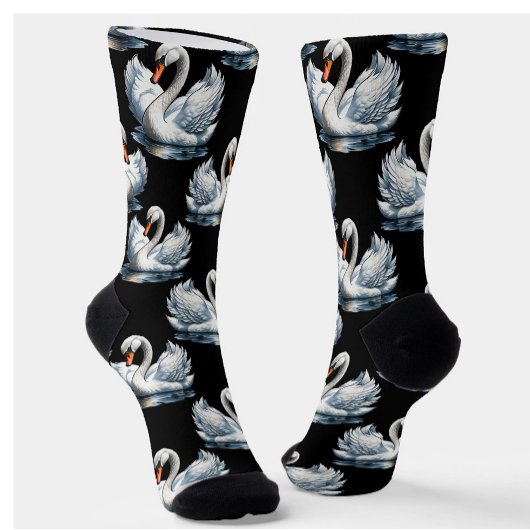 スワンバーズパターンデザイン ソックス
