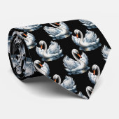 スワンバーズパターンデザイン ネクタイ (ロール)
