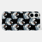 スワンバーズパターンデザイン Case-Mate iPhoneケース (裏面 (横))