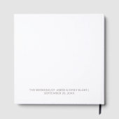 スワンパーソナライズされた結婚ズゲストブック ゲストブック (裏面)