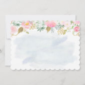 スワンフローラ最初の誕生日招待状 招待状 (裏面)