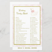 スワンブライダルシャワーゲームプリント (正面/裏面)