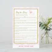 スワンブライダルシャワーゲームプリント (スタンド正面)