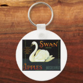 スワンブランドのりんご キーホルダー (正面)