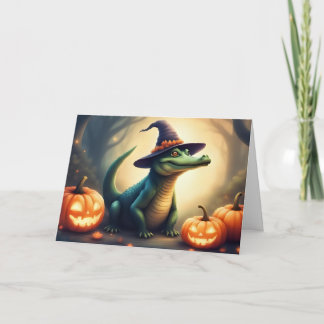 スワンプウィッ不気味チゲーターハロウィンノテカード サンキューカード