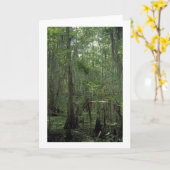 スワンプセレニティカスタムルイジアナグリーティングカード カード (黄色い花)