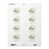 スワンプバルーンアドレスの可愛いチョンアリゲーター ラベル (フルシート)