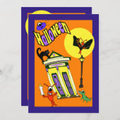 スワンプモンスターケージャンハロウィーン 招待状 (正面/裏面)