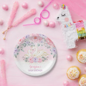 スワンプリンセスのフェミニンフローラのベビーシャワーが好意 ペーパープレート (パーティー)