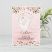 スワンプリンセスバレリナガールバースデーパーティー 招待状 (スタンド正面)