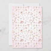 スワンプリンセスバレリナガールバースデーパーティー 招待状 (裏面)