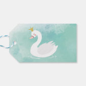 スワンプリンセスバースデーパーティーメッセージカードスワンレイク ギフトタグ (裏面横)