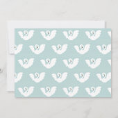 スワンプリンセスピンクモダンガール誕生日写真 招待状 (裏面)