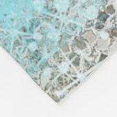 スワンプリンセスフェイク金ゴールドグリッターシックおとぎ話 フリースブランケット (角)