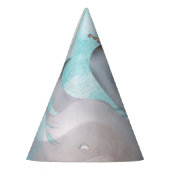 スワンプリンセスブルー金ゴールドストーリーブックフェアリーパーティー パーティーハット (左)