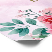 スワンプリンセスベビーシャワーウェルカムサイン ポスター (コーナー)