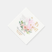 スワンプリンセスベビーシャワーパーティーナプキン スタンダードカクテルナプキン (角)