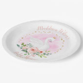  スワンプリンセスベビーシャワー紙プレート ペーパープレート (アングル)