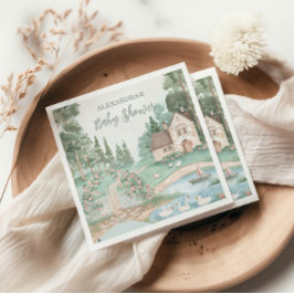 スワンプリンセスベビーシャワー スタンダードカクテルナプキン