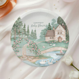 スワンプリンセスベビーシャワー ペーパープレート