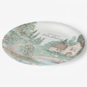 スワンプリンセスベビーシャワー ペーパープレート (アングル)