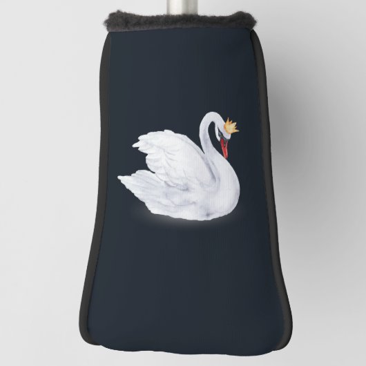 スワンプリンセス白黒 ゴルフヘッドカバー (回転90)