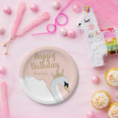 スワンプリンセス誕生会 ペーパープレート (パーティー)