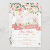 スワンプリンセス誕生日招待状 招待状 (正面/裏面)