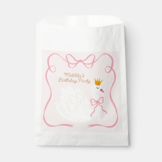 スワンプリンセス誕生日 フェイバーバッグ (正面)