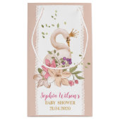 スワンプリンセス誕生日/ベビーシャワー スモールペーパーバッグ (裏面)