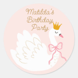 スワンプリンセス誕生日 ラウンドシール